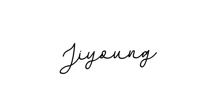 Make a beautiful signature design for name Jiyoung. With this signature (BallpointsItalic-DORy9) style, you can create a handwritten signature for free. Jiyoung signature style 11 images and pictures png