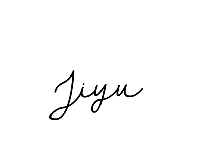 Design your own signature with our free online signature maker. With this signature software, you can create a handwritten (BallpointsItalic-DORy9) signature for name Jiyu. Jiyu signature style 11 images and pictures png
