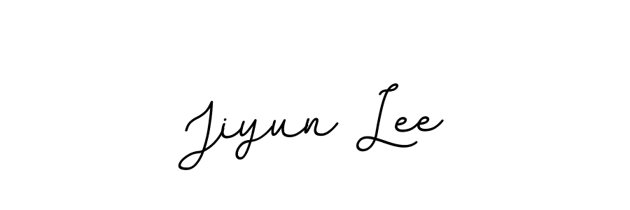 Create a beautiful signature design for name Jiyun Lee. With this signature (BallpointsItalic-DORy9) fonts, you can make a handwritten signature for free. Jiyun Lee signature style 11 images and pictures png