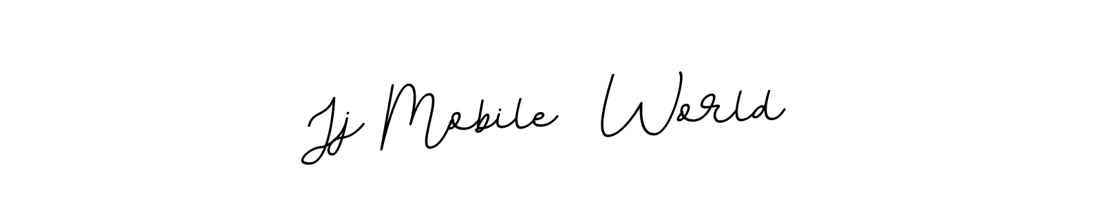 Make a beautiful signature design for name Jj Mobile  World. With this signature (BallpointsItalic-DORy9) style, you can create a handwritten signature for free. Jj Mobile  World signature style 11 images and pictures png