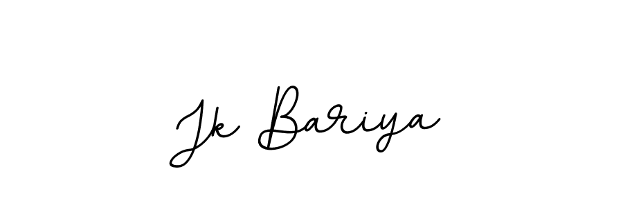 Create a beautiful signature design for name Jk Bariya. With this signature (BallpointsItalic-DORy9) fonts, you can make a handwritten signature for free. Jk Bariya signature style 11 images and pictures png