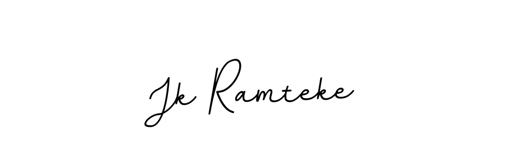 This is the best signature style for the Jk Ramteke name. Also you like these signature font (BallpointsItalic-DORy9). Mix name signature. Jk Ramteke signature style 11 images and pictures png