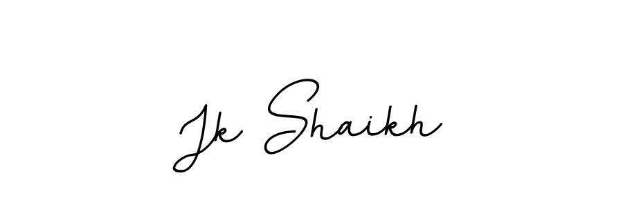Make a beautiful signature design for name Jk Shaikh. With this signature (BallpointsItalic-DORy9) style, you can create a handwritten signature for free. Jk Shaikh signature style 11 images and pictures png