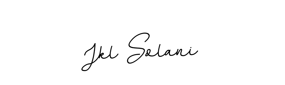 You should practise on your own different ways (BallpointsItalic-DORy9) to write your name (Jkl Solani) in signature. don't let someone else do it for you. Jkl Solani signature style 11 images and pictures png