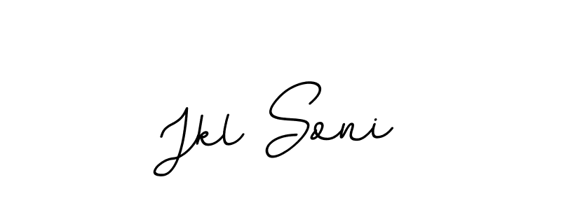 Make a beautiful signature design for name Jkl Soni. With this signature (BallpointsItalic-DORy9) style, you can create a handwritten signature for free. Jkl Soni signature style 11 images and pictures png