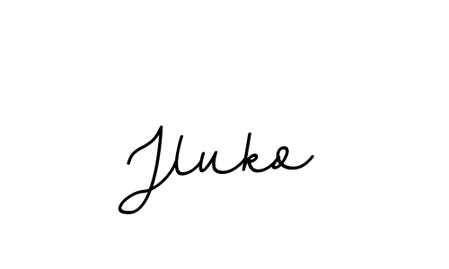 Create a beautiful signature design for name Jluko. With this signature (BallpointsItalic-DORy9) fonts, you can make a handwritten signature for free. Jluko signature style 11 images and pictures png