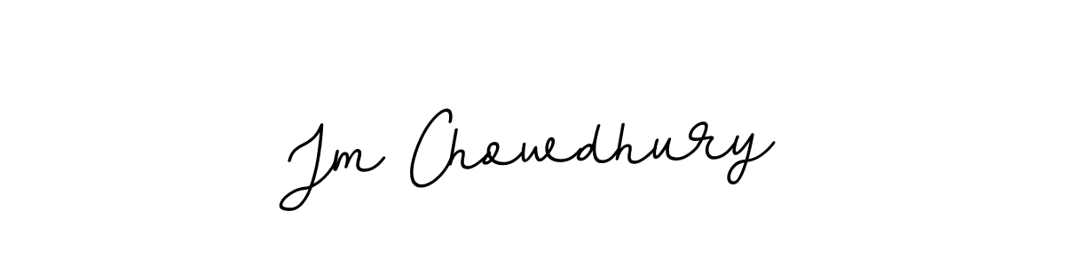 Create a beautiful signature design for name Jm Chowdhury. With this signature (BallpointsItalic-DORy9) fonts, you can make a handwritten signature for free. Jm Chowdhury signature style 11 images and pictures png