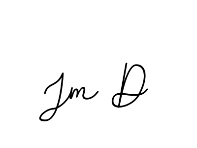 Design your own signature with our free online signature maker. With this signature software, you can create a handwritten (BallpointsItalic-DORy9) signature for name Jm D. Jm D signature style 11 images and pictures png