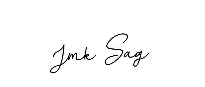 Use a signature maker to create a handwritten signature online. With this signature software, you can design (BallpointsItalic-DORy9) your own signature for name Jmk Sag. Jmk Sag signature style 11 images and pictures png