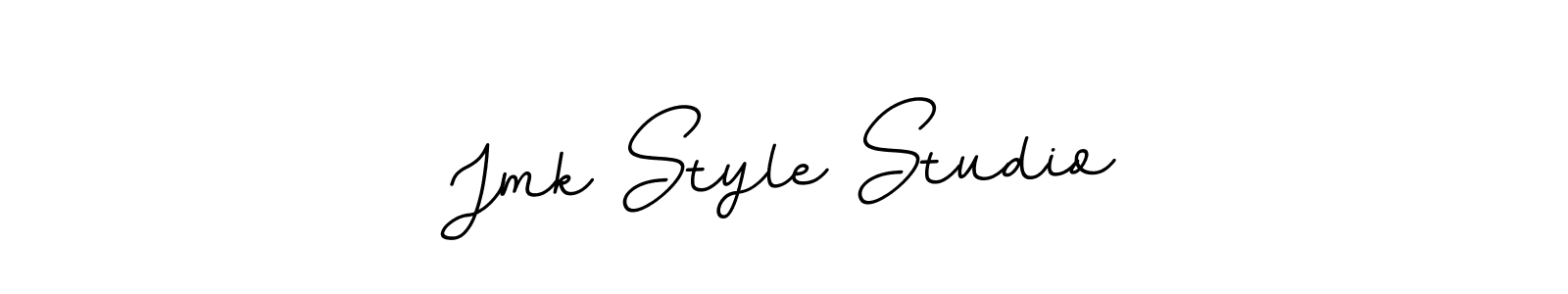 Create a beautiful signature design for name Jmk Style Studio. With this signature (BallpointsItalic-DORy9) fonts, you can make a handwritten signature for free. Jmk Style Studio signature style 11 images and pictures png