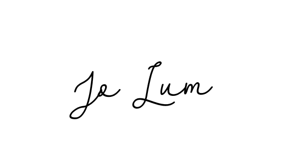 Design your own signature with our free online signature maker. With this signature software, you can create a handwritten (BallpointsItalic-DORy9) signature for name Jo Lum. Jo Lum signature style 11 images and pictures png