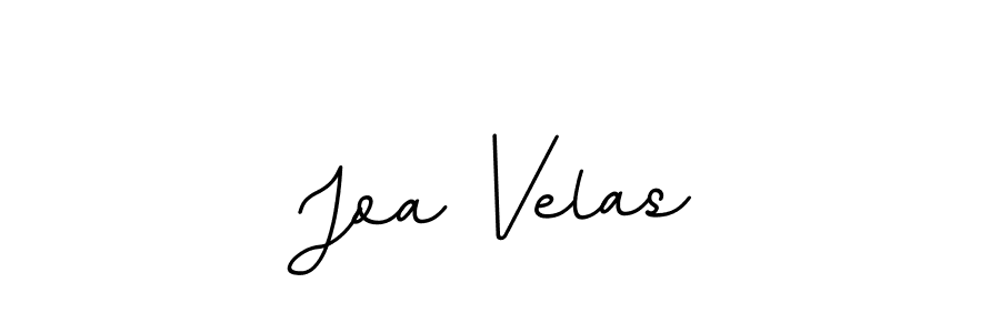 How to make Joa Velas name signature. Use BallpointsItalic-DORy9 style for creating short signs online. This is the latest handwritten sign. Joa Velas signature style 11 images and pictures png