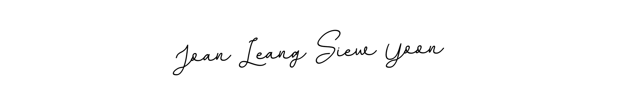 Make a beautiful signature design for name Joan Leang Siew Yoon. With this signature (BallpointsItalic-DORy9) style, you can create a handwritten signature for free. Joan Leang Siew Yoon signature style 11 images and pictures png