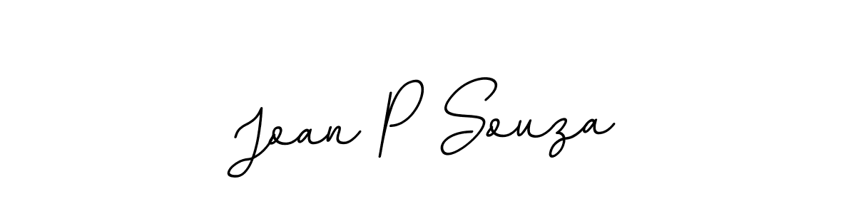 Use a signature maker to create a handwritten signature online. With this signature software, you can design (BallpointsItalic-DORy9) your own signature for name Joan P Souza. Joan P Souza signature style 11 images and pictures png