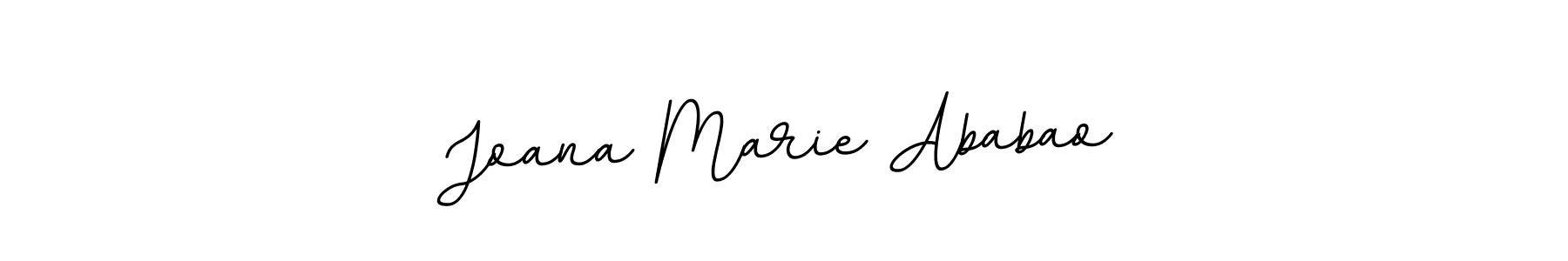 You should practise on your own different ways (BallpointsItalic-DORy9) to write your name (Joana Marie Ababao) in signature. don't let someone else do it for you. Joana Marie Ababao signature style 11 images and pictures png