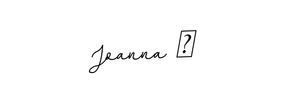 Also we have Joanna ♡ name is the best signature style. Create professional handwritten signature collection using BallpointsItalic-DORy9 autograph style. Joanna ♡ signature style 11 images and pictures png