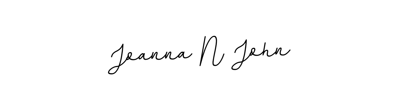 You should practise on your own different ways (BallpointsItalic-DORy9) to write your name (Joanna N John) in signature. don't let someone else do it for you. Joanna N John signature style 11 images and pictures png