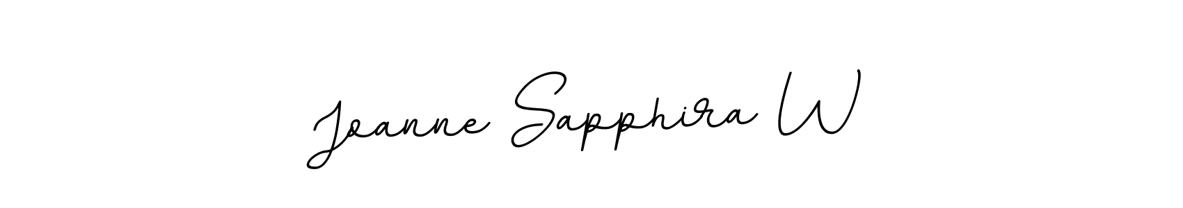 You should practise on your own different ways (BallpointsItalic-DORy9) to write your name (Joanne Sapphira W) in signature. don't let someone else do it for you. Joanne Sapphira W signature style 11 images and pictures png