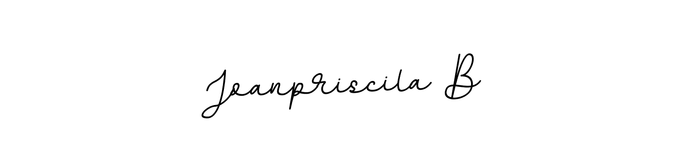 It looks lik you need a new signature style for name Joanpriscila B. Design unique handwritten (BallpointsItalic-DORy9) signature with our free signature maker in just a few clicks. Joanpriscila B signature style 11 images and pictures png