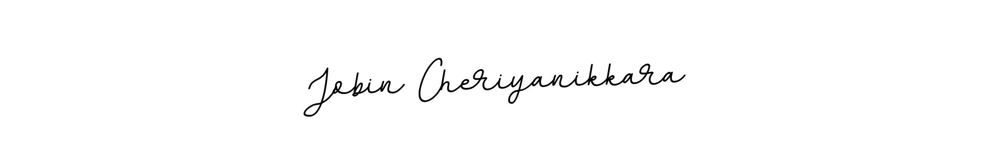 Create a beautiful signature design for name Jobin Cheriyanikkara. With this signature (BallpointsItalic-DORy9) fonts, you can make a handwritten signature for free. Jobin Cheriyanikkara signature style 11 images and pictures png