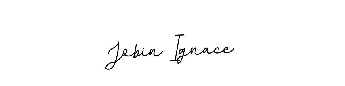 if you are searching for the best signature style for your name Jobin Ignace. so please give up your signature search. here we have designed multiple signature styles  using BallpointsItalic-DORy9. Jobin Ignace signature style 11 images and pictures png