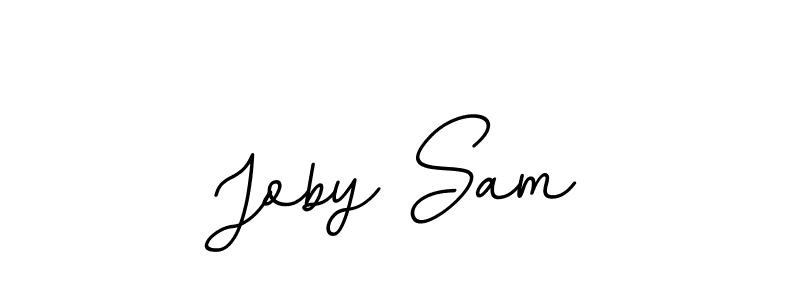 Design your own signature with our free online signature maker. With this signature software, you can create a handwritten (BallpointsItalic-DORy9) signature for name Joby Sam. Joby Sam signature style 11 images and pictures png