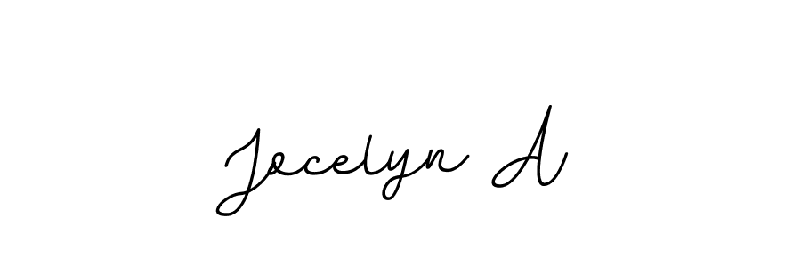 Use a signature maker to create a handwritten signature online. With this signature software, you can design (BallpointsItalic-DORy9) your own signature for name Jocelyn A. Jocelyn A signature style 11 images and pictures png