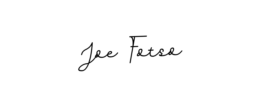 Joe Fotso stylish signature style. Best Handwritten Sign (BallpointsItalic-DORy9) for my name. Handwritten Signature Collection Ideas for my name Joe Fotso. Joe Fotso signature style 11 images and pictures png