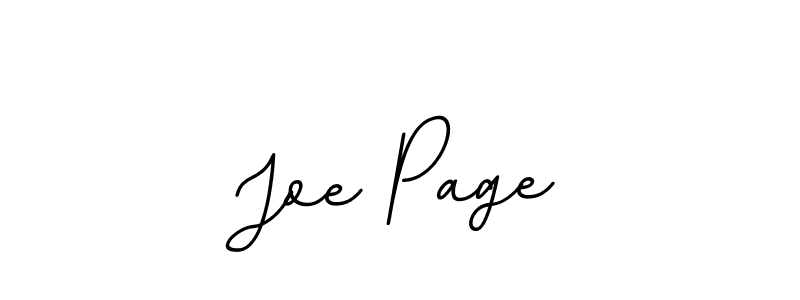 You should practise on your own different ways (BallpointsItalic-DORy9) to write your name (Joe Page) in signature. don't let someone else do it for you. Joe Page signature style 11 images and pictures png