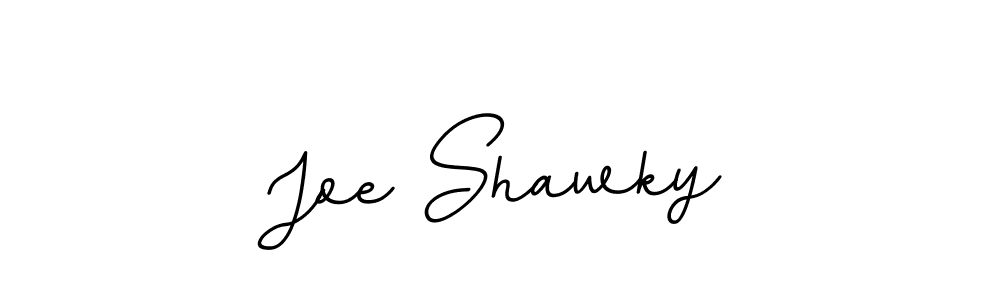 How to make Joe Shawky name signature. Use BallpointsItalic-DORy9 style for creating short signs online. This is the latest handwritten sign. Joe Shawky signature style 11 images and pictures png