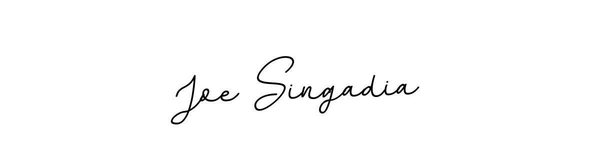 You should practise on your own different ways (BallpointsItalic-DORy9) to write your name (Joe Singadia) in signature. don't let someone else do it for you. Joe Singadia signature style 11 images and pictures png