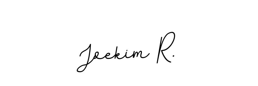 Joekim R. stylish signature style. Best Handwritten Sign (BallpointsItalic-DORy9) for my name. Handwritten Signature Collection Ideas for my name Joekim R.. Joekim R. signature style 11 images and pictures png