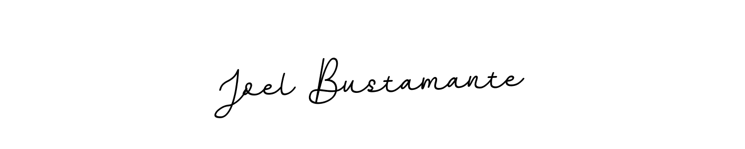 How to make Joel Bustamante name signature. Use BallpointsItalic-DORy9 style for creating short signs online. This is the latest handwritten sign. Joel Bustamante signature style 11 images and pictures png