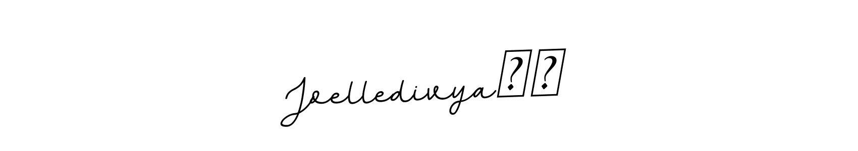 The best way (BallpointsItalic-DORy9) to make a short signature is to pick only two or three words in your name. The name Joelledivya❤️ include a total of six letters. For converting this name. Joelledivya❤️ signature style 11 images and pictures png
