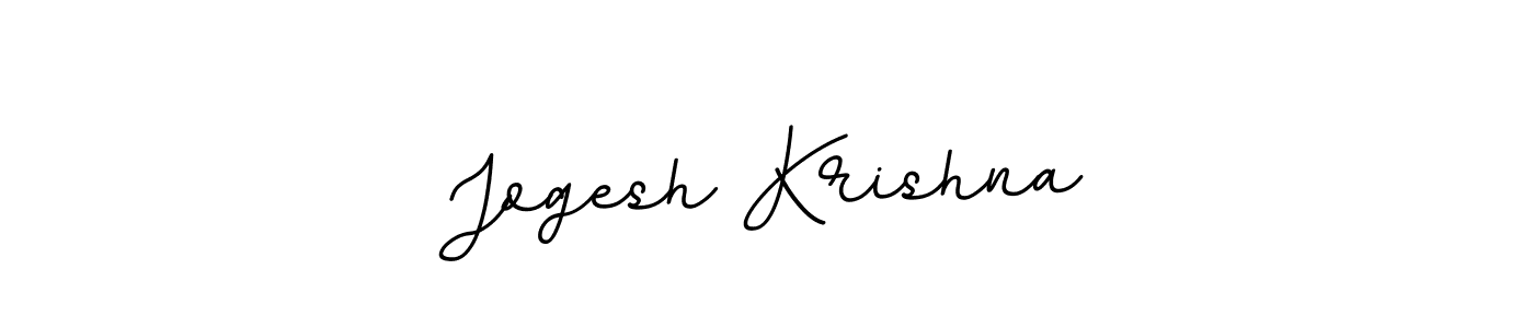 Create a beautiful signature design for name Jogesh Krishna. With this signature (BallpointsItalic-DORy9) fonts, you can make a handwritten signature for free. Jogesh Krishna signature style 11 images and pictures png