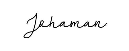 A dynamic signature style for Johaman using BallpointsItalic-DORy9 script. Designed to look authentic, handwritten, and professional. Johaman signature style 11 images and pictures png