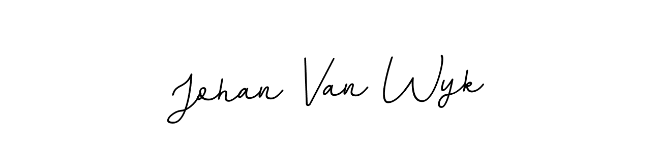 Use a signature maker to create a handwritten signature online. With this signature software, you can design (BallpointsItalic-DORy9) your own signature for name Johan Van Wyk. Johan Van Wyk signature style 11 images and pictures png