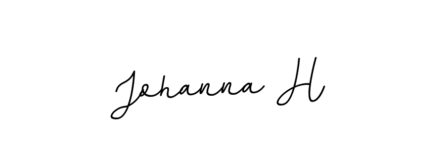 Use a signature maker to create a handwritten signature online. With this signature software, you can design (BallpointsItalic-DORy9) your own signature for name Johanna H. Johanna H signature style 11 images and pictures png