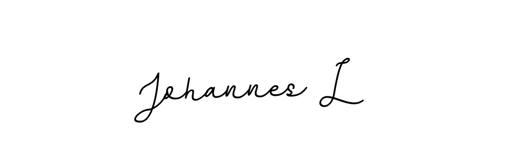 Johannes L stylish signature style. Best Handwritten Sign (BallpointsItalic-DORy9) for my name. Handwritten Signature Collection Ideas for my name Johannes L. Johannes L signature style 11 images and pictures png