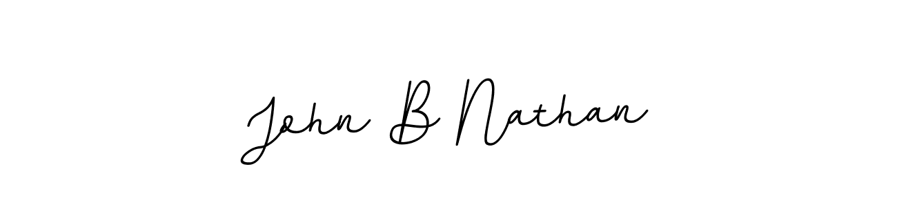 Create a beautiful signature design for name John B Nathan. With this signature (BallpointsItalic-DORy9) fonts, you can make a handwritten signature for free. John B Nathan signature style 11 images and pictures png