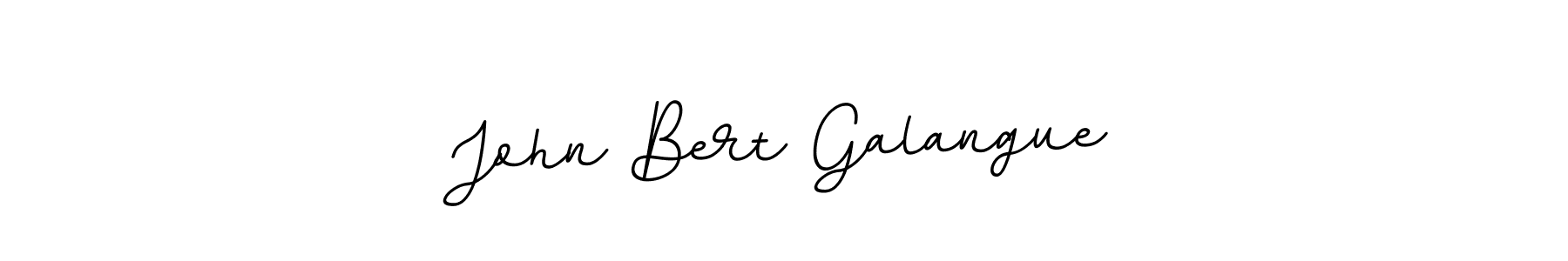 Use a signature maker to create a handwritten signature online. With this signature software, you can design (BallpointsItalic-DORy9) your own signature for name John Bert Galangue. John Bert Galangue signature style 11 images and pictures png