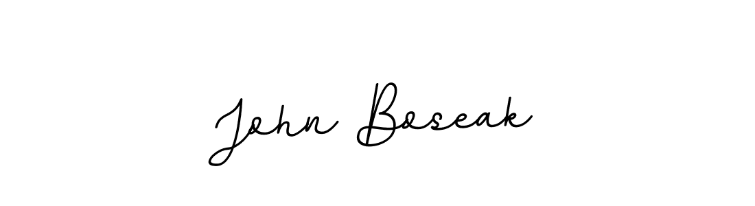 John Boseak stylish signature style. Best Handwritten Sign (BallpointsItalic-DORy9) for my name. Handwritten Signature Collection Ideas for my name John Boseak. John Boseak signature style 11 images and pictures png