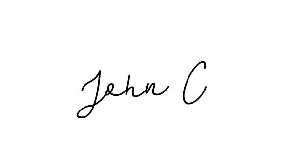 How to make John C name signature. Use BallpointsItalic-DORy9 style for creating short signs online. This is the latest handwritten sign. John C signature style 11 images and pictures png