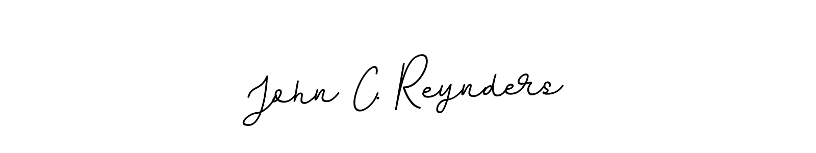 How to make John C. Reynders name signature. Use BallpointsItalic-DORy9 style for creating short signs online. This is the latest handwritten sign. John C. Reynders signature style 11 images and pictures png