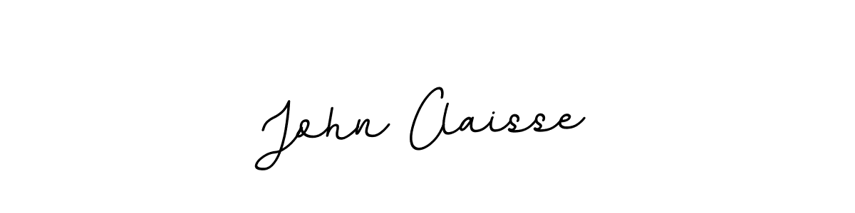 How to make John Claisse name signature. Use BallpointsItalic-DORy9 style for creating short signs online. This is the latest handwritten sign. John Claisse signature style 11 images and pictures png