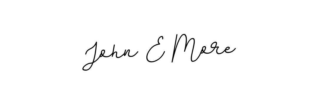 How to make John E More name signature. Use BallpointsItalic-DORy9 style for creating short signs online. This is the latest handwritten sign. John E More signature style 11 images and pictures png