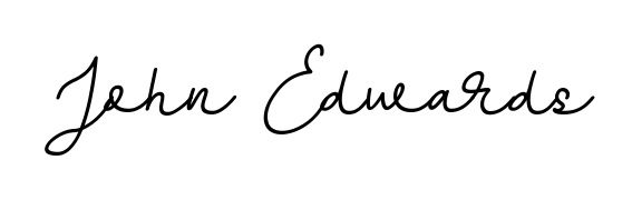 Master the art of signing with John Edwards written in fluent BallpointsItalic-DORy9 script. A great template to practice and refine your handwriting. John Edwards signature style 11 images and pictures png