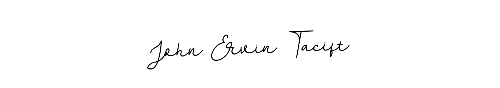 Also You can easily find your signature by using the search form. We will create John Ervin Tacift name handwritten signature images for you free of cost using BallpointsItalic-DORy9 sign style. John Ervin Tacift signature style 11 images and pictures png