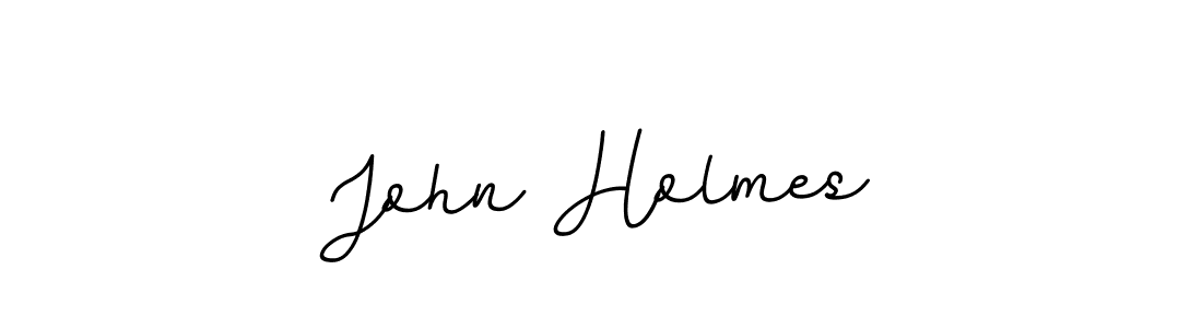 Use a signature maker to create a handwritten signature online. With this signature software, you can design (BallpointsItalic-DORy9) your own signature for name John Holmes. John Holmes signature style 11 images and pictures png