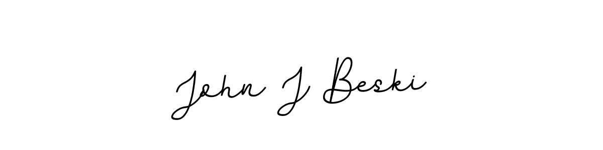 Make a beautiful signature design for name John J Beski. With this signature (BallpointsItalic-DORy9) style, you can create a handwritten signature for free. John J Beski signature style 11 images and pictures png